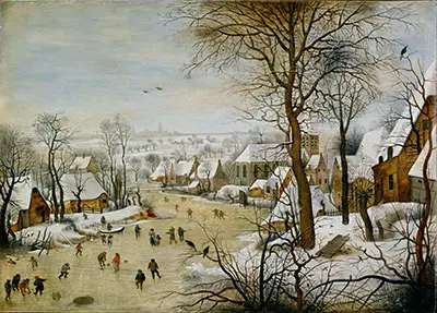 Winter Landscape with a Bird Trap Pieter Bruegel